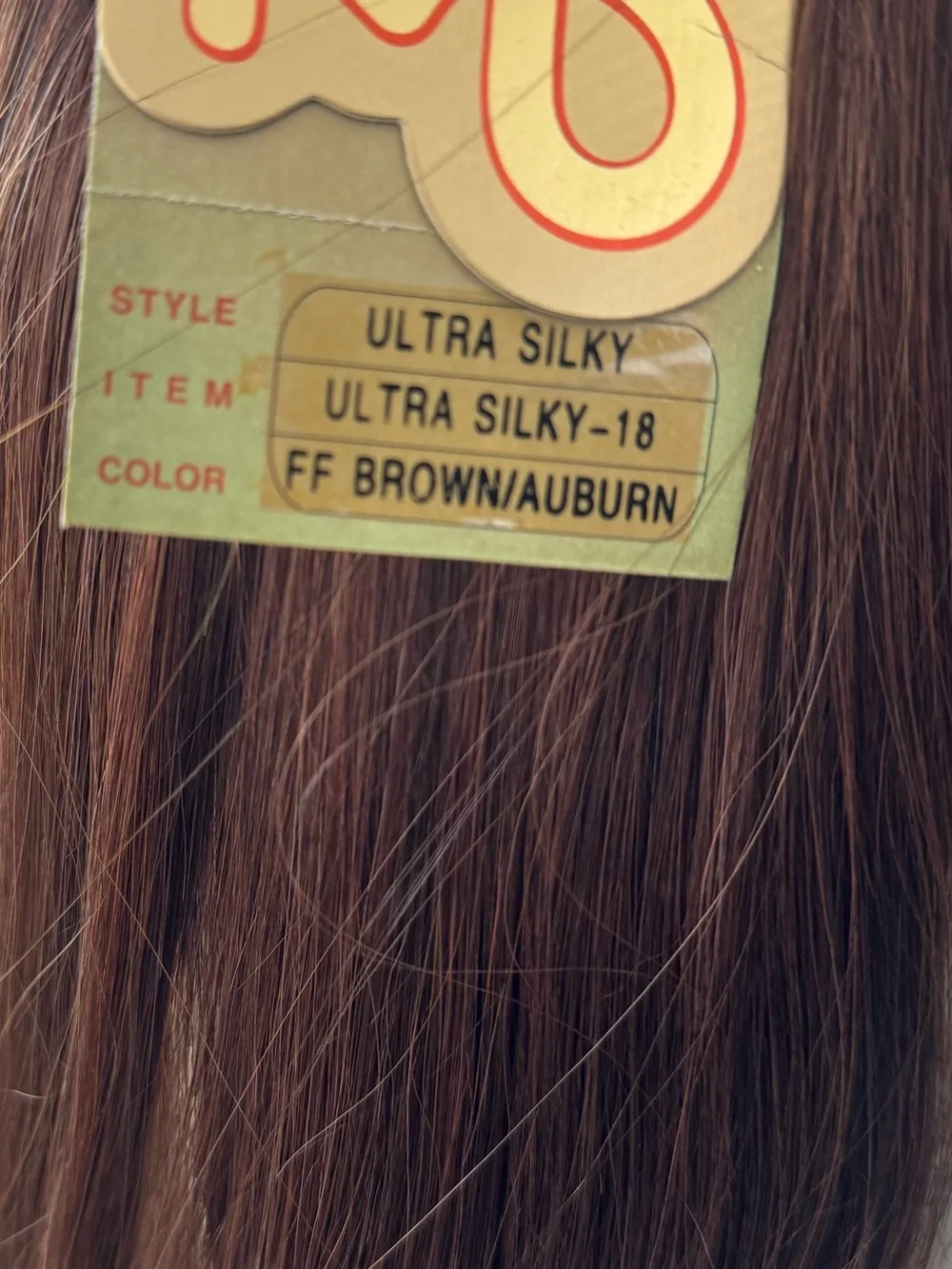 Zury Ultra Silky 100% Human Hair Weft Extensions 18” FF Brown/Auburn Straight